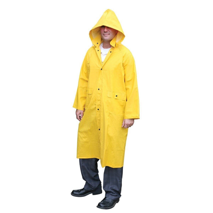 Force pro  Rain Coat Zip/Stud Front Closure, 70% PVC, 30% Polyester