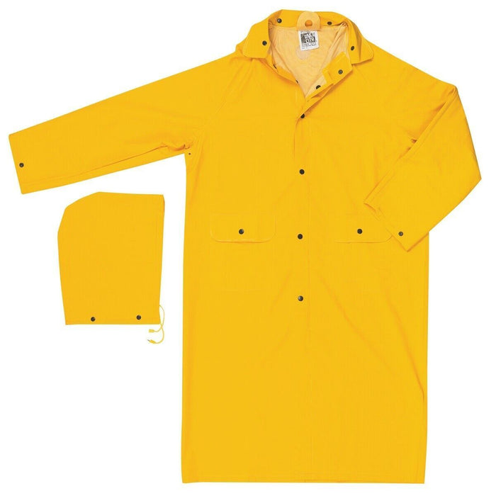Force pro  Rain Coat Zip/Stud Front Closure, 70% PVC, 30% Polyester