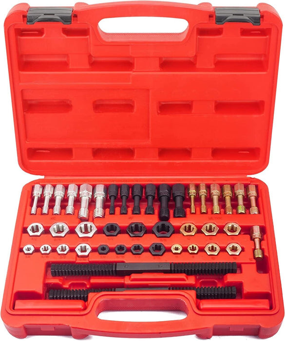 T&E Tools 53PC UNF, UNC & Metric Re-threader Kit Made in Taiwan