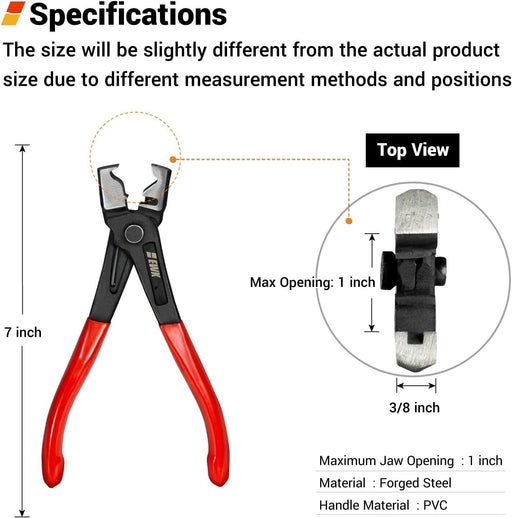 T&E Tools CLIC-R Collar Hose Clamp Pliers Made in Taiwan Mercedes Benz BMW Audi - FISHER DISCOUNT