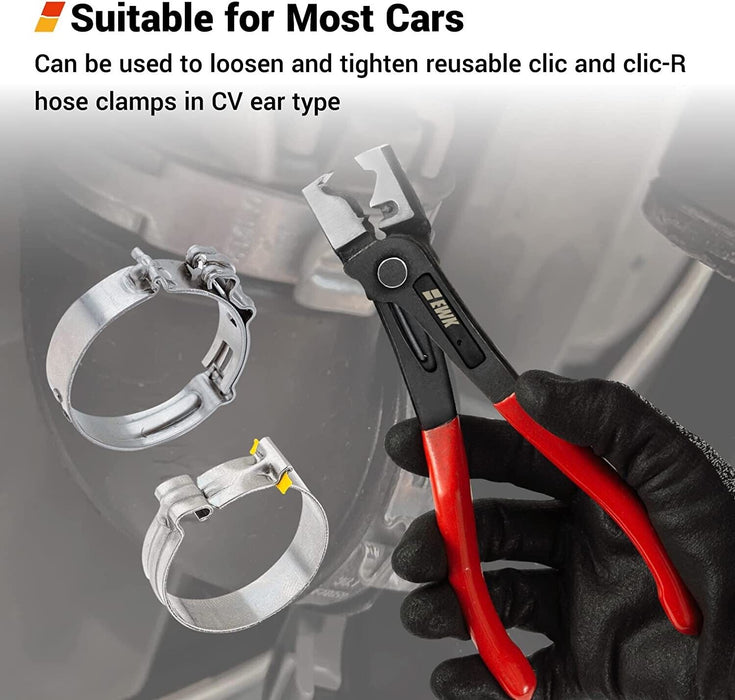 T&E Tools CLIC-R Collar Hose Clamp Pliers Made in Taiwan Mercedes Benz BMW Audi - FISHER DISCOUNT