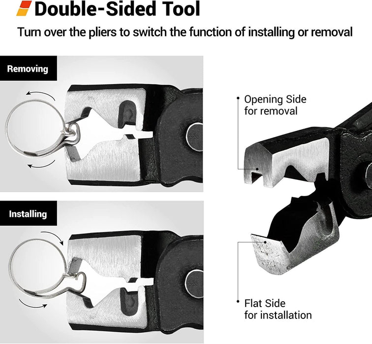 T&E Tools CLIC-R Collar Hose Clamp Pliers Made in Taiwan Mercedes Benz BMW Audi - FISHER DISCOUNT