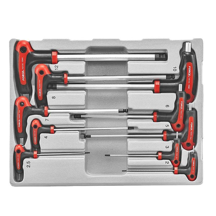 T&E Tools 9 Pce T-Handle Ball End Hex-Key  Set  Made in Taiwan 2-12MM