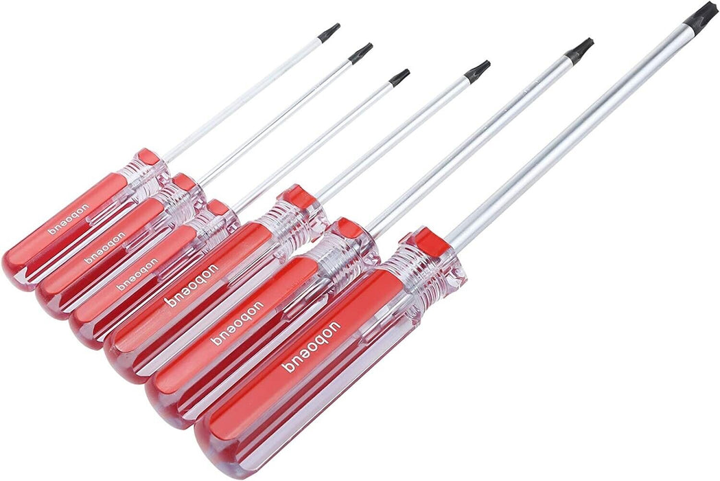 T&E 7PC Acetate Tamper Proof Security Torx Screwdriver Set Made Taiwan T10 – T40