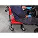 T&E Tool 2 In 1 Foldable Mechanic Z Creeper Seat Rolling Chair Garage Work Stool - FISHER DISCOUNT