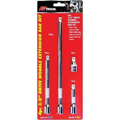 Wobble Extension Bar Set 1/4" 3/8" 1/2" Dr. CRV High Quality Made in Taiwan - FISHER DISCOUNT