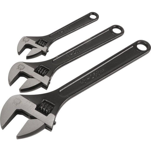 Trax Adjustable Wrench Set 3 Piece Spanner Shifter 6" 8" 10" Tool Made in Taiwan - FISHER DISCOUNT