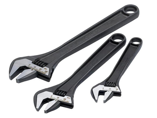 Trax Adjustable Wrench Set 3 Piece Spanner Shifter 6" 8" 10" Tool Made in Taiwan - FISHER DISCOUNT