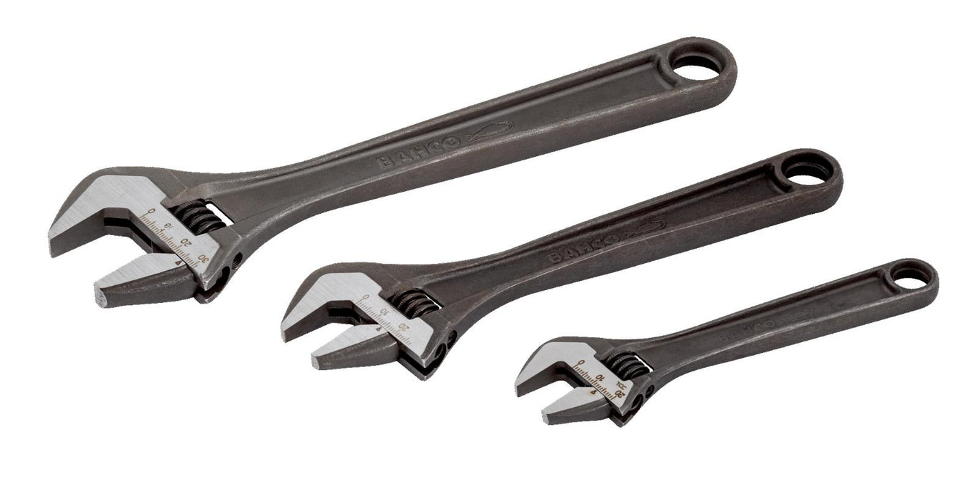 Trax Adjustable Wrench Set 3 Piece Spanner Shifter 6" 8" 10" Tool Made in Taiwan - FISHER DISCOUNT