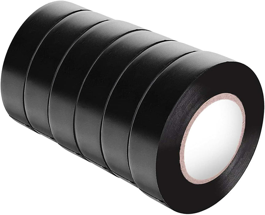 10x Rolls HARDEN® Electrical Tape Black 18mm x 20m Insulation Electric