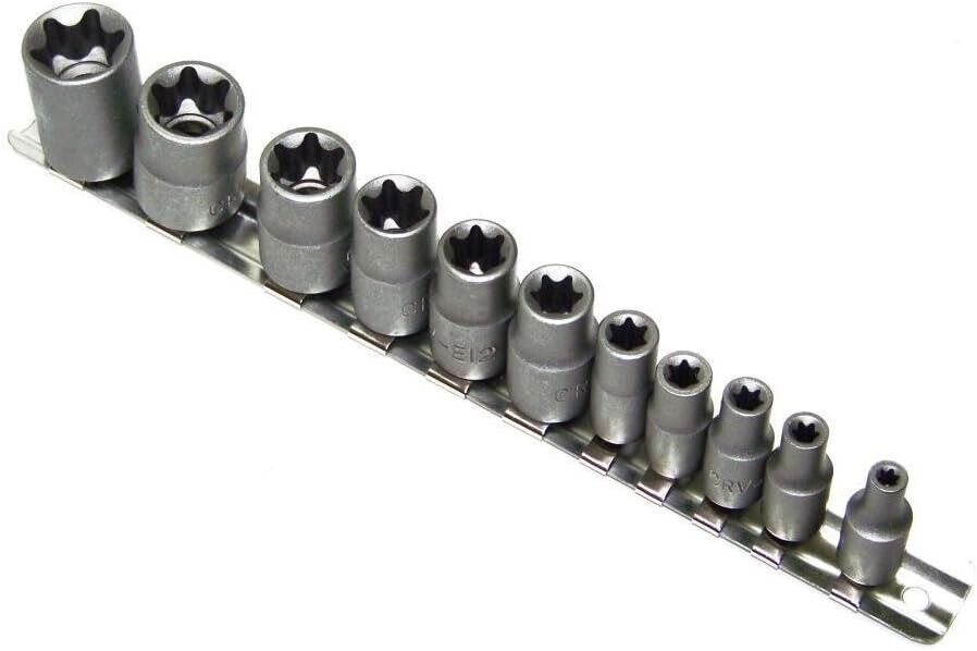 PK TOOLS  11 PIECE 3/8” DR  CR-V E-STAR SOCKET SET -Made in Taiwan E5-E20