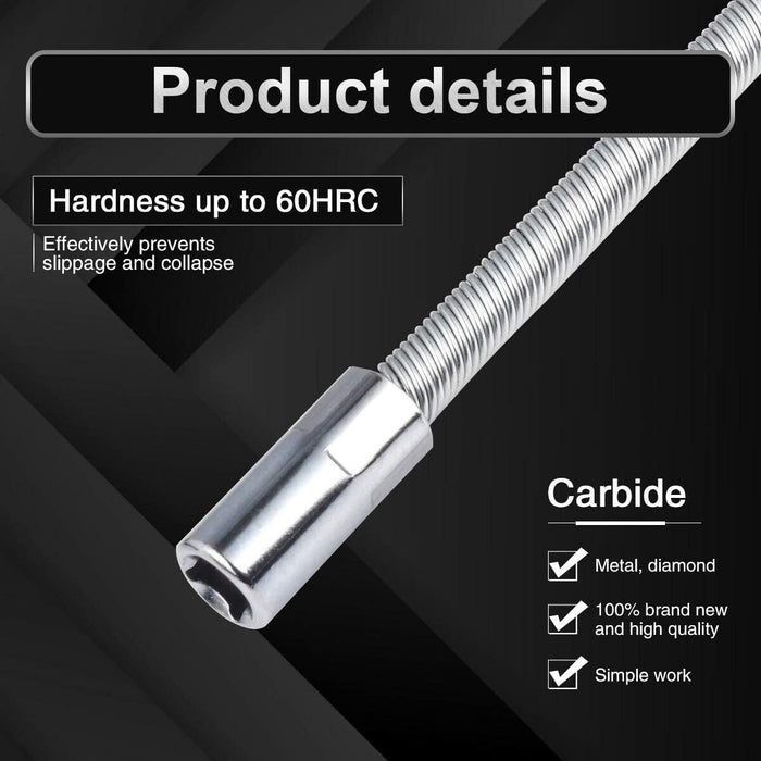 Force pro 1/2 Dr Flexible Socket Extension Bar Ratchet Flex Tool 200mm Taiwan