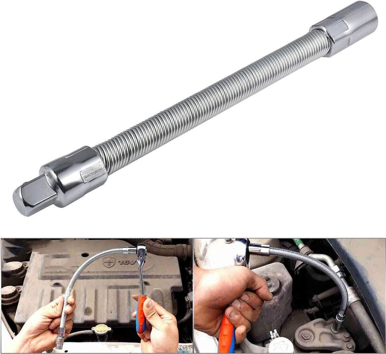 Force pro 1/2 Dr Flexible Socket Extension Bar Ratchet Flex Tool 200mm Taiwan