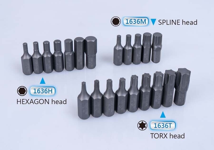 KING TONY  44 PC 10mm Master Bit Set Made in Taiwan T20-T60 H4-H12  M5-M12