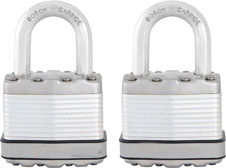 Heavy Duty 2PC 45mm Laminated pad lock Padlock Key Keys Door Gate steel AU