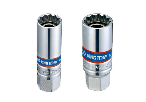 KING TONY 3/8" DR 6PT/12PT Magnet Spark Plug Socket Made in Taiwan 13/16 5/8 - FISHER DISCOUNT