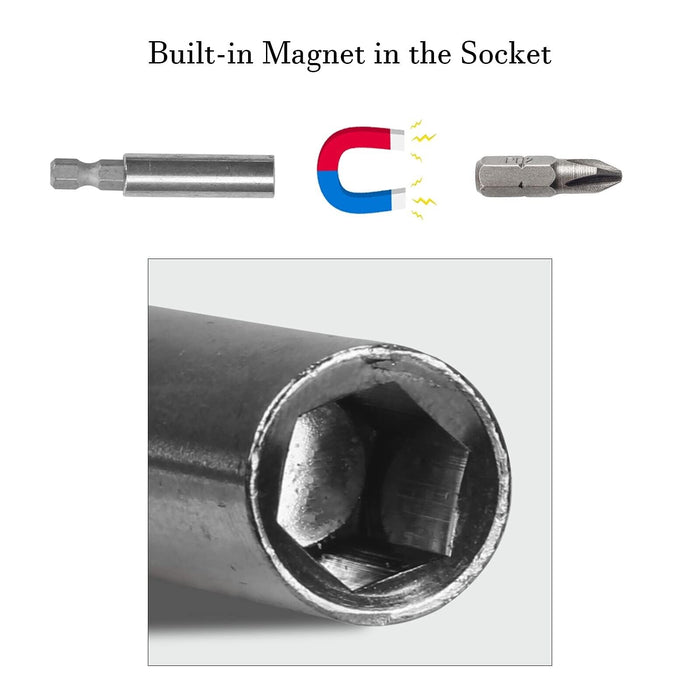 KING TONY CrV Socket Adaptor 1/4" female DR Hex 1/4" standard screwdriver bit