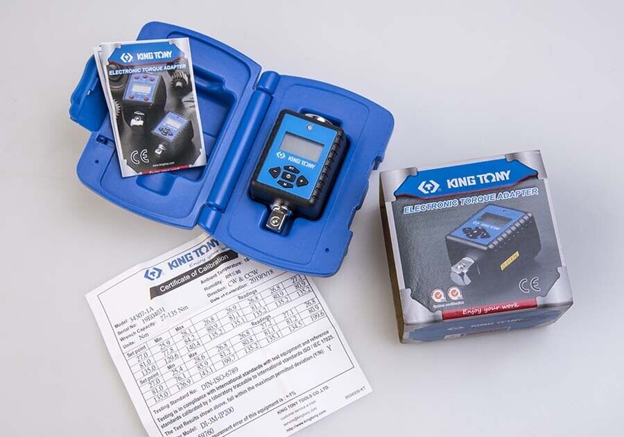 KING TONY  1/2" Dr Digital Torque adapter w/- 40~200 N‧m Made in Taiwan