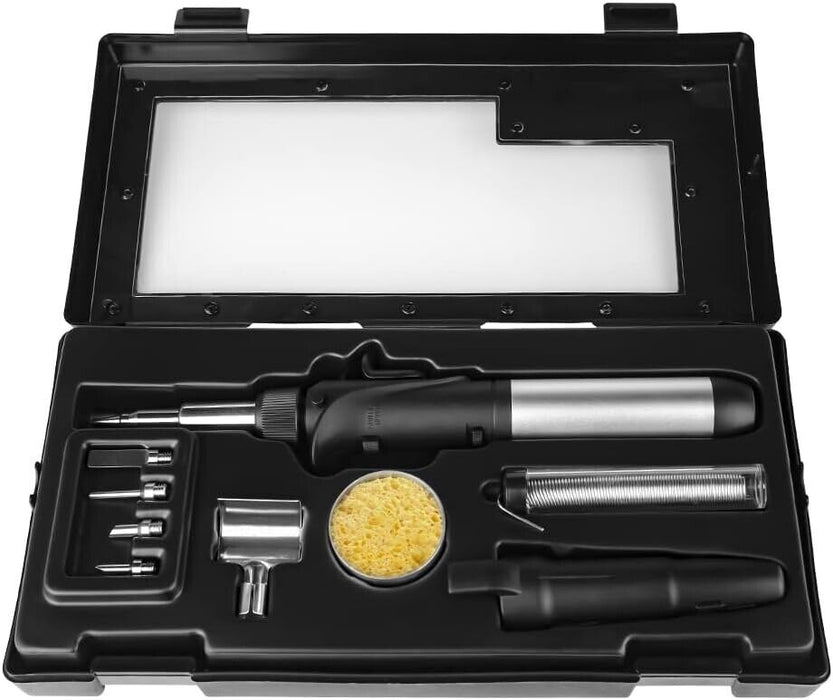 Force pro Multi-Purpose Blow Torch & Soldering Iron 10 Piece Butane Gas Powered
