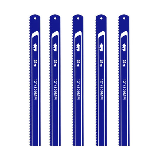 5PC SANDFLEX HACK SAW BLADE 12" 300MM BI-METAL 24 TPI PREMIUM HACKSAW BLADES - FISHER DISCOUNT
