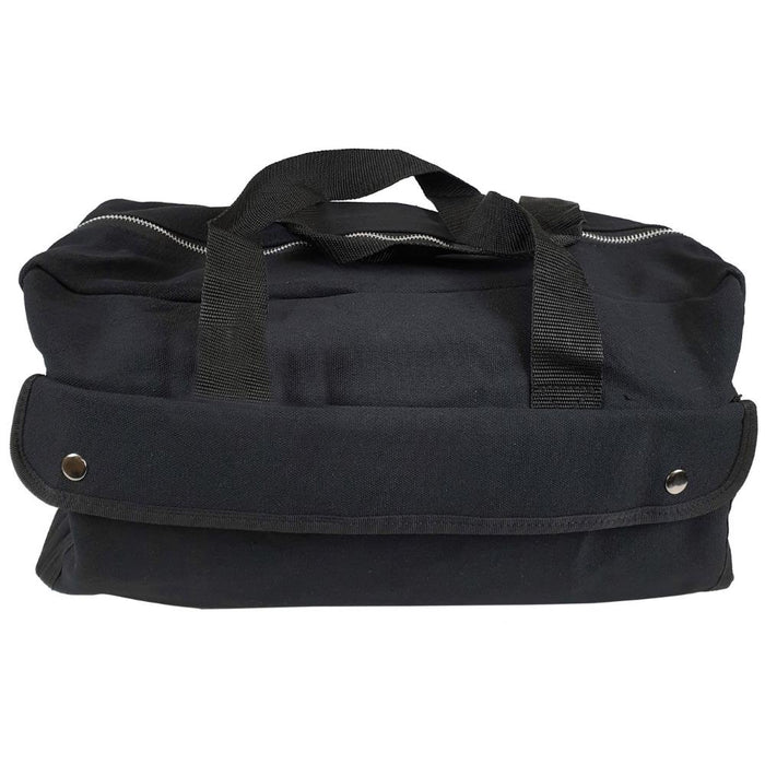 450mm x 150mm x 200mm Canvas Black NYLON TOOL BAG WITH HEAVY DUTY ZIP