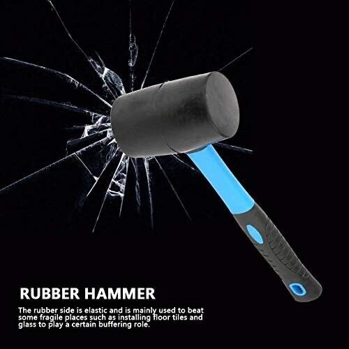 Rubber Mallet Hammer 900g 32oz Genuine Striker® PRO H/Duty Fibreglass Handle