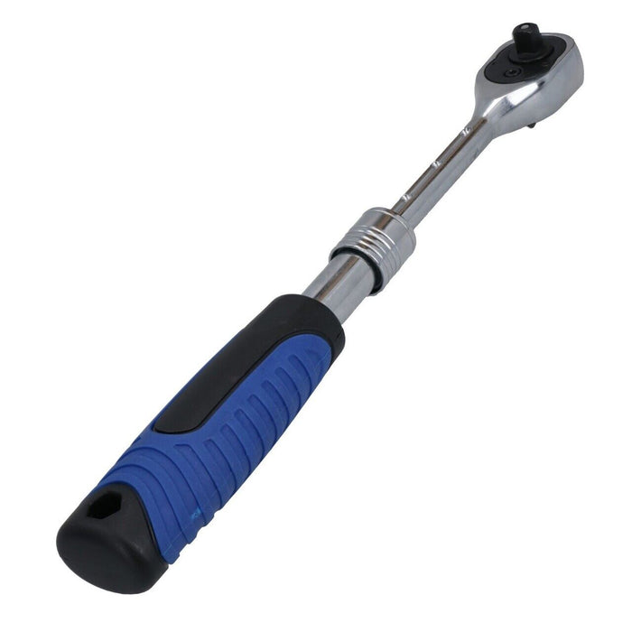 3/8 and 1/2in DrTelescopic Extendable Ratchet 72 Teeth Quick Release 305 – 440mm