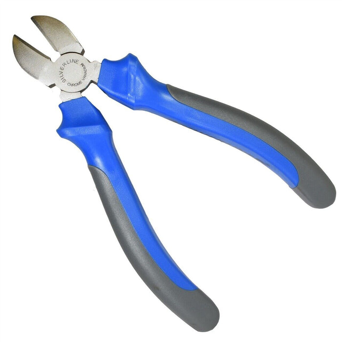 8" Side Cut Pliers Cutters Diagonal Cutting Pliers Wire Tie Cable Nipper Tool - FISHER DISCOUNT