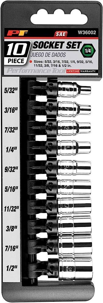 FORCE PRO 9pcs 1/4 3/8 1/2 Deep Socket Set 1/4" 3/8" 1/2" Drive metric Tool - FISHER DISCOUNT