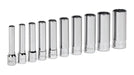 FORCE PRO 9pcs 1/4 3/8 1/2 Deep Socket Set 1/4" 3/8" 1/2" Drive metric Tool - FISHER DISCOUNT