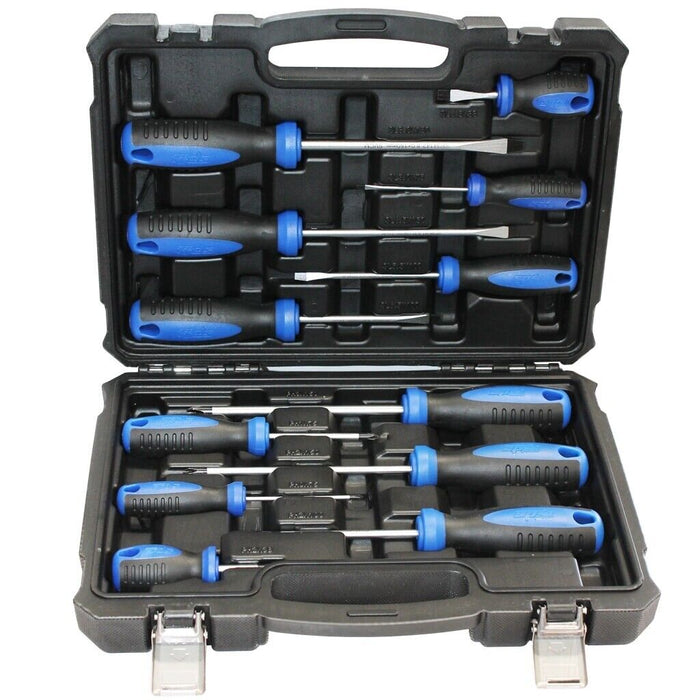 Force pro  Screwdriver Set 12PCS CR-V Magnetic Tip Hex End  Automotive Workshop