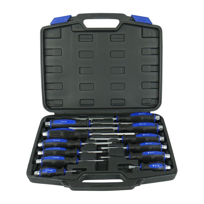 Force pro  Screwdriver Set 12PCS CR-V Magnetic Tip Hex End  Automotive Workshop