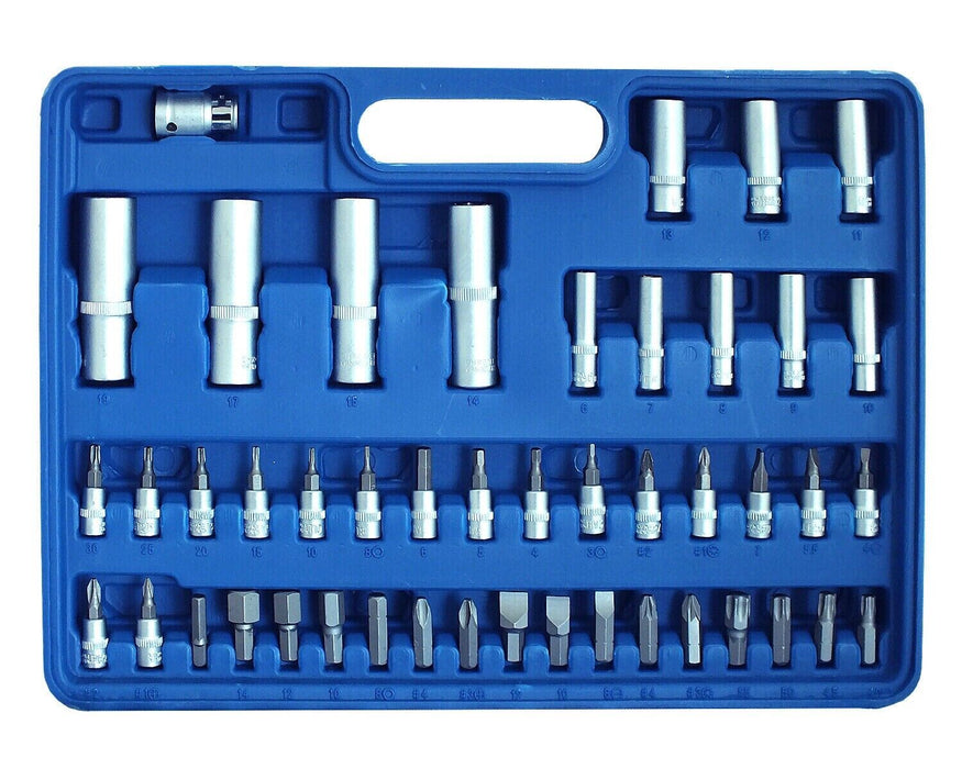 94PC 1/2" & 1/4" SOCKET SET & SCREWDRIVER BIT TORX RATCHET DRIVER CASE TOOL KIT