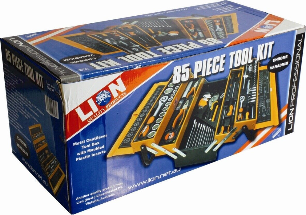 Force pro 85PCE Spanner Socket Set & Case Premium Quality Chrome Vanadium Steel