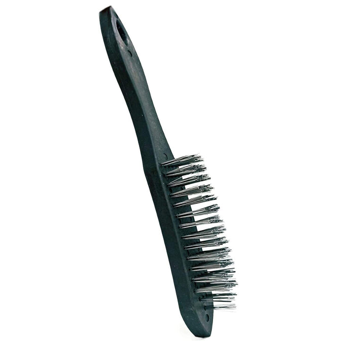 4x Hand Wire Brush Bristles  Steel Rust Paint Removal Tool Duty Heavy