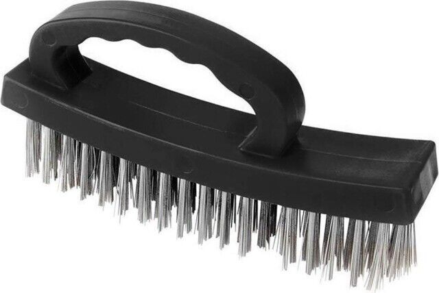 2PC Heavy Duty Wire Brush DIY Engineers & Steel Scraper Rust Scale Paint 4 Row D