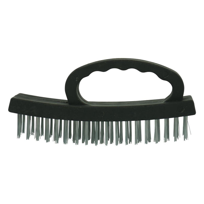 2PC Heavy Duty Wire Brush DIY Engineers & Steel Scraper Rust Scale Paint 4 Row D