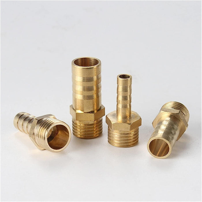 1/4 5/16 1/2 3/8 BSP Male Thread*6mm-10mm OD Hose Barb Barbed Tail Brass Joint