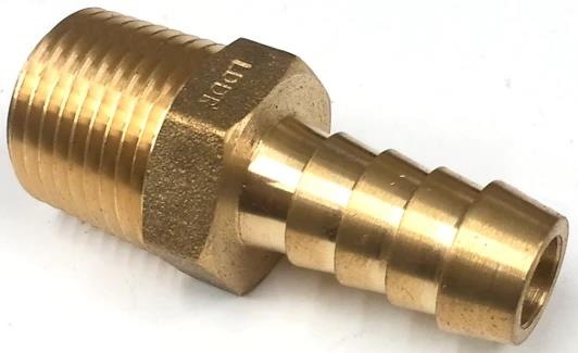 1/4 5/16 1/2 3/8 BSP Male Thread*6mm-10mm OD Hose Barb Barbed Tail Brass Joint