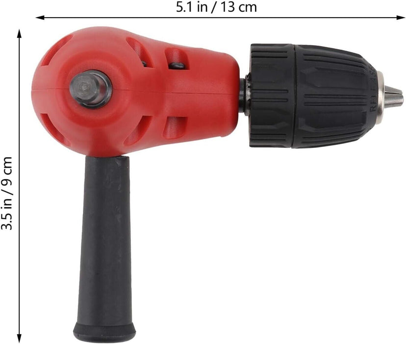 RIGHT ANGLE DRILL ATTACHMENT 90 Deg POWER AIR DRILL 3/8 in CHUCK TRADE HAND TOOL