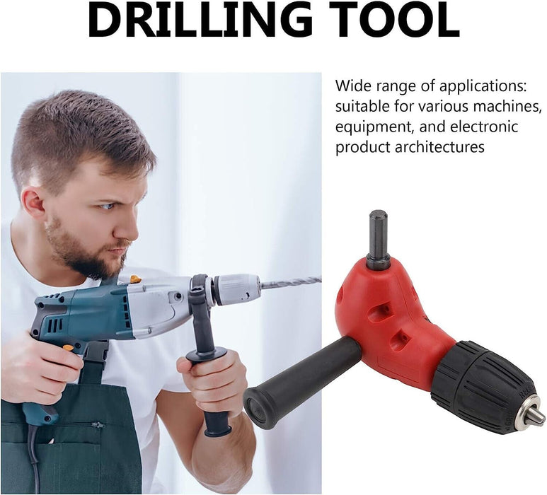 RIGHT ANGLE DRILL ATTACHMENT 90 Deg POWER AIR DRILL 3/8 in CHUCK TRADE HAND TOOL