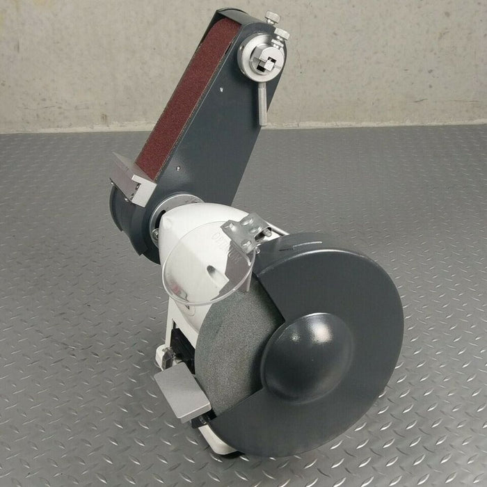BENCH GRINDER LINISHER INDUSTRIAL 250mm 10″ 600Watt. 2HP Belt Sander 2850 rpm.