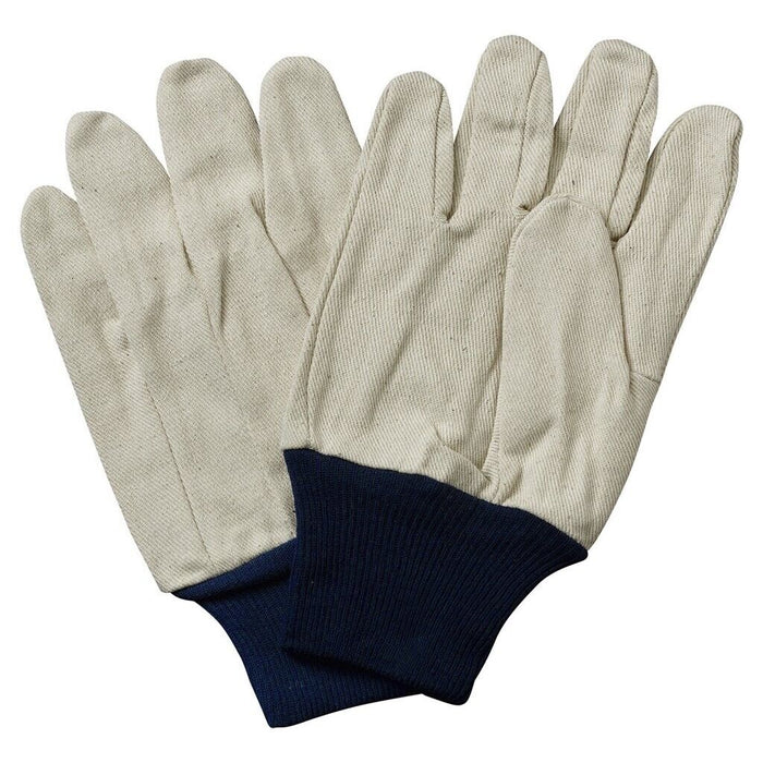 6 Pair Cotton Glove Work Safety Glove Tough Cotton Drill Breathable Gardening