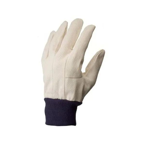 6 Pair Cotton Glove Work Safety Glove Tough Cotton Drill Breathable Gardening