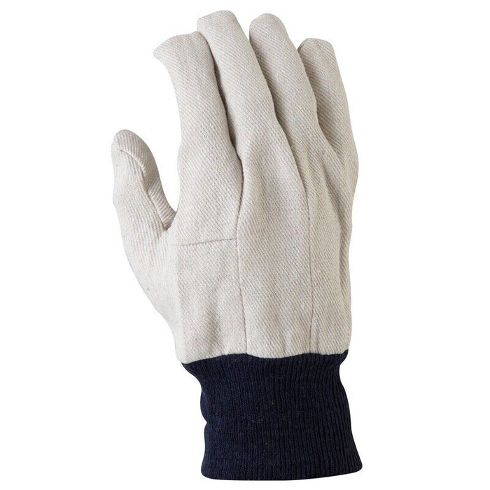 6 Pair Cotton Glove Work Safety Glove Tough Cotton Drill Breathable Gardening