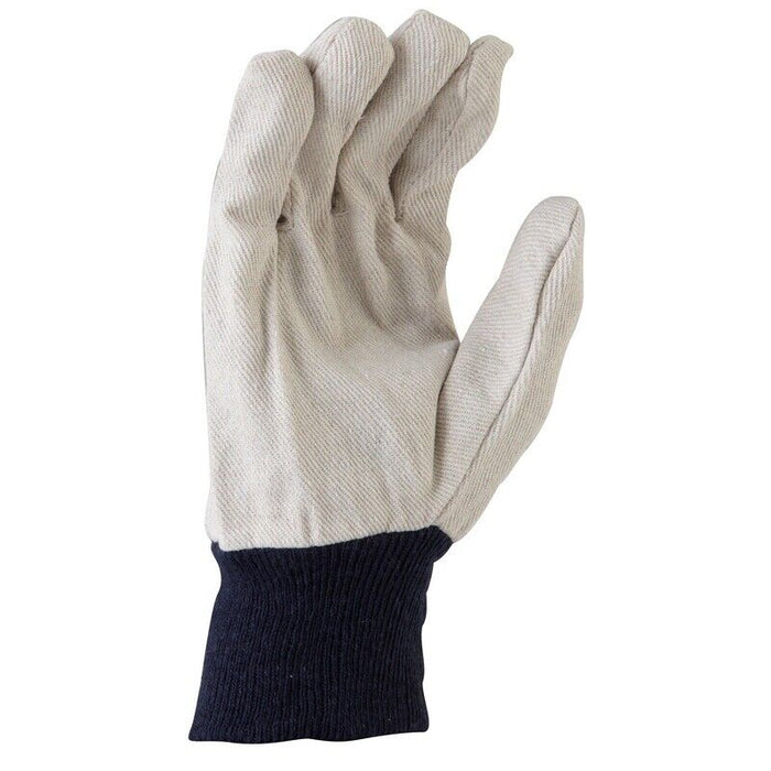 6 Pair Cotton Glove Work Safety Glove Tough Cotton Drill Breathable Gardening