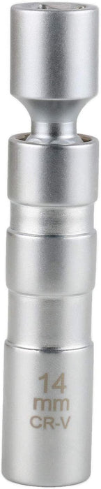 14MM & 16MM 21MM Thin Wall Magnetic Swivel Spark Plug Socket - 3/8-Inch Drive - FISHER DISCOUNT