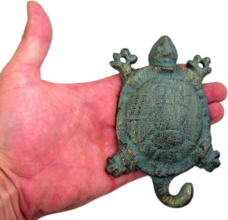 Turtle Wall Hook Cast Iron Towel Key Coat Hanger Nautical Beach Rustic Decor