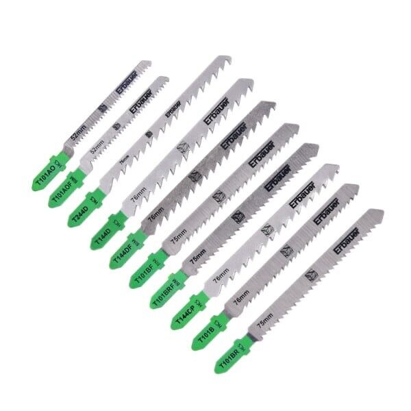 10Pc Assorted JIGSAW Blade Set Wood Metal Plastic Cutting