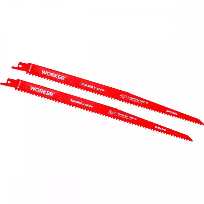 2pcs 300mm HSS Reciprocating Saw Blades 5TPI Wood Timber Pruning Tool